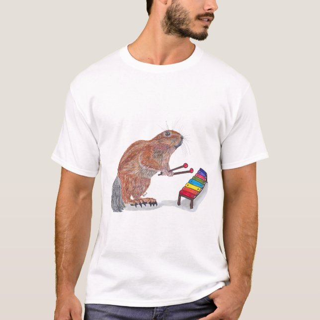 CAMISETA XERUS PLAYING THE XYLOPHONE  (Anverso)
