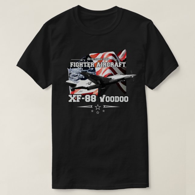 Camiseta XF88 Avión de combate Voo 1 (Diseño del anverso)