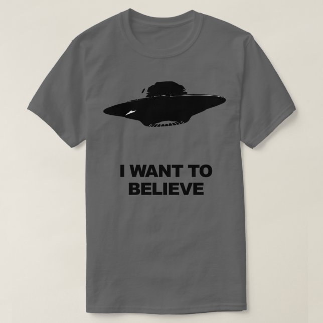 Camiseta XFiles que quiero creer (Diseño del anverso)