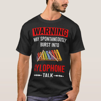 Camiseta Xilófono de Advertencia Roja