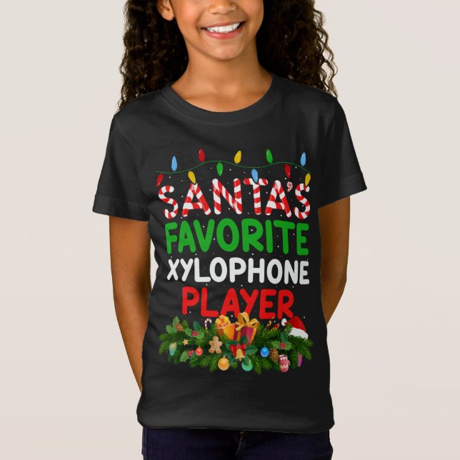 Camiseta Xilófono favorito de Santa Claus (Anverso)