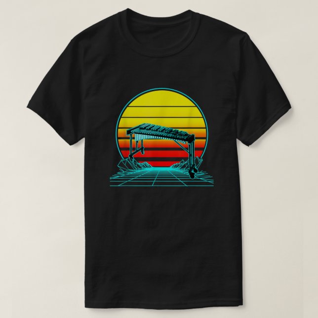 Camiseta Xilófono retro vintage  (Diseño del anverso)