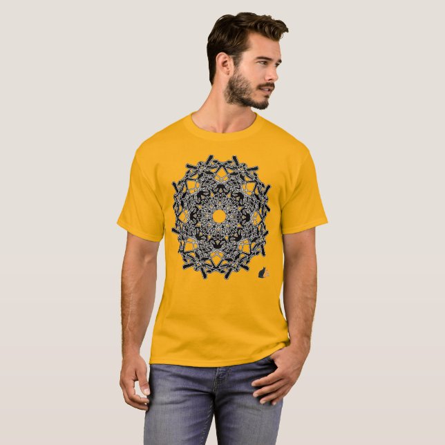 Camiseta Xilográfica Octa Glifo (Anverso completo)