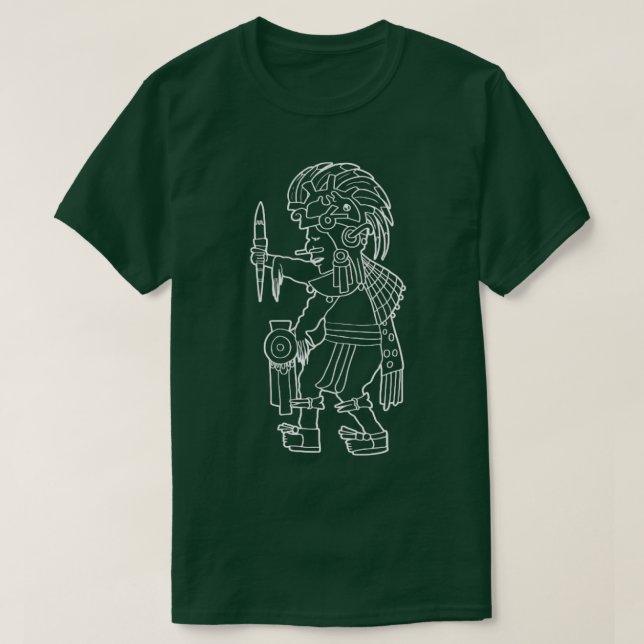 Camiseta Xipe Totec Aztec God Náhuatl maya inca Toltec Gif (Diseño del anverso)