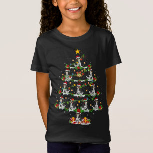 Camiseta Xmas alumbra a Navidades de perro de Santa China a
