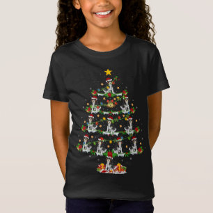 Camiseta Xmas alumbra a Navidades de perro de Santa China a