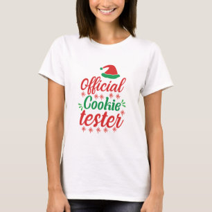 Camiseta Xmas Art Official Cookie Tester