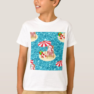 Camiseta xmas beach santa claus