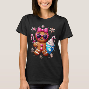Camiseta Xmas Bougie Galleta de Jengibre Chocolate Caliente