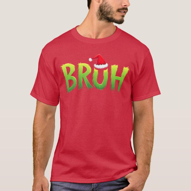 Camiseta Xmas Bruh Christmas eens Boys Funny Christmas vint (Anverso)