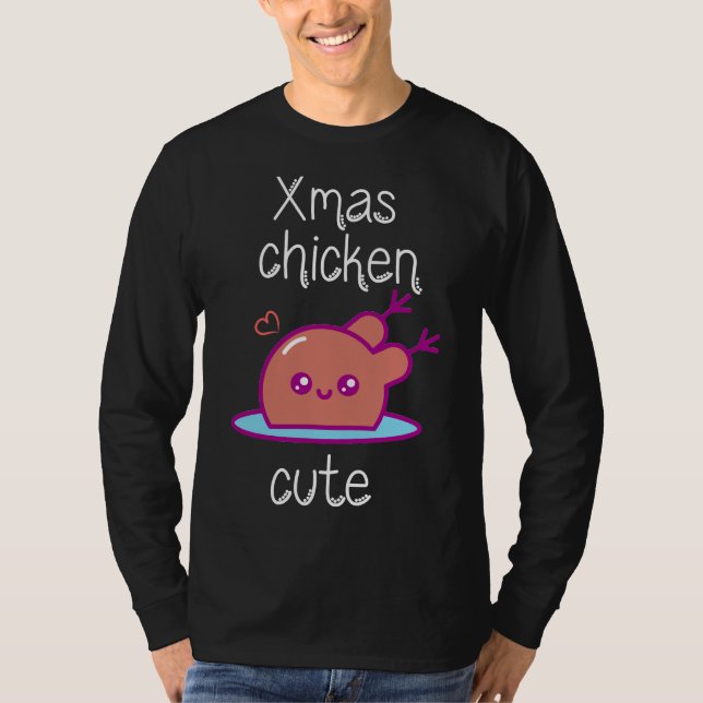 Camiseta Xmas chicken cute   (Anverso)