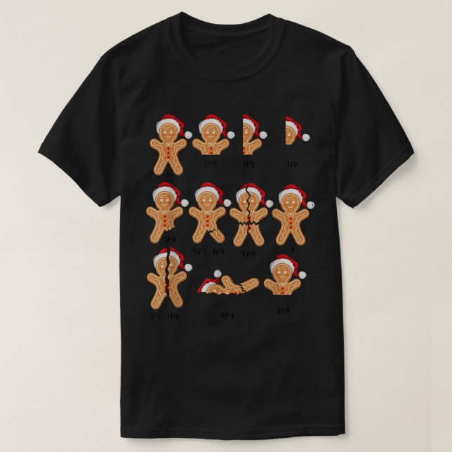 Camiseta Xmas Christmas Santa Hat Fractions Math Teacher Co (Diseño del anverso)