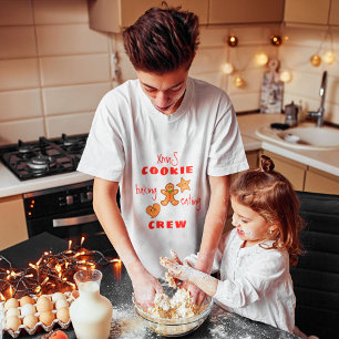 Camiseta XmaS Cookie Baking&Eating Crew-Red texto