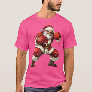 Camiseta Xmas de boxeo de Santa Boxeo Mma Muay Cristo
