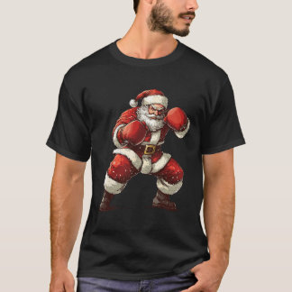 Camiseta Xmas de boxeo de Santa Boxeo Mma Muay Cristo