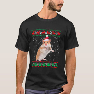 Camiseta Xmas de los amantes de los animales de Hamster coi