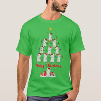 Camiseta Xmas de los amantes del perro de Samoyed coincidie