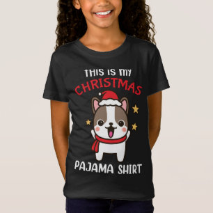 Camiseta Xmas de perro Bulldog francés Este es mi Pajam Nav