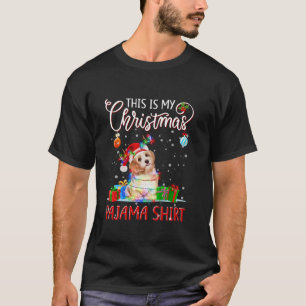 Camiseta Xmas De Perro Ligero De Árbol Maltés Este Es Mi Na