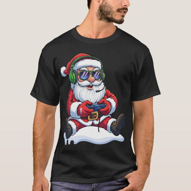 Camiseta Xmas de videojuego de videojuegos de controlador G (Anverso)