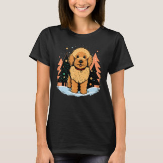 Camiseta Xmas Goldendoodle Santa sobre los Navidades Doodle