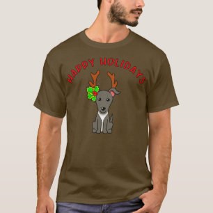 CAMISETA XMAS GREYHOUND PUPPY CON ANTILADORES REINDEPENDIEN