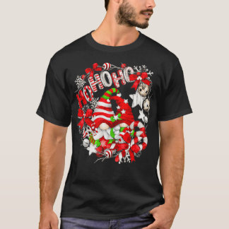 Camiseta Xmas Hohoho Circle Motif For Christmas Lover Sant
