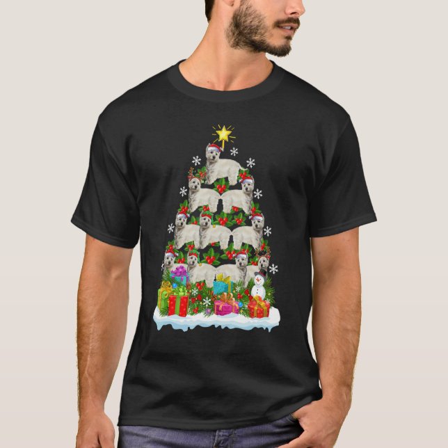 Camiseta Xmas Holiday  Santa Westie Dog Christmas Tree (Anverso)