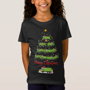 Camiseta Xmas Iluminación coincidiendo con el camión de bas