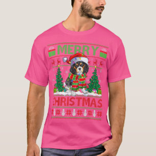 Camiseta Xmas Iluminación Feo Cavalier Rey Charles Spaniel 
