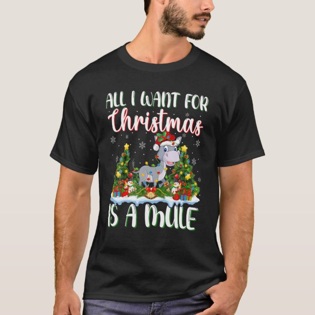 Camiseta Xmas Iluminar Santa Todo Lo Que Quiero Para Los Na (Anverso)