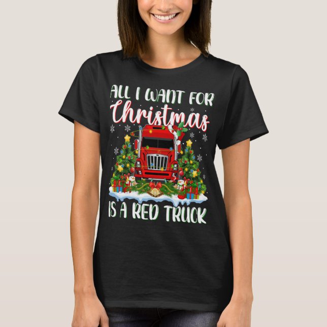 Camiseta Xmas Iluminar Santa Todo Lo Que Quiero Para Los Na (Anverso)