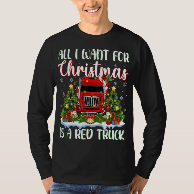 Camiseta Xmas Iluminar Santa Todo Lo Que Quiero Para Los Na (Anverso)