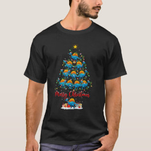 Camiseta Xmas Ilustra Funny Santa Spinosaurus Dinosaur Chri