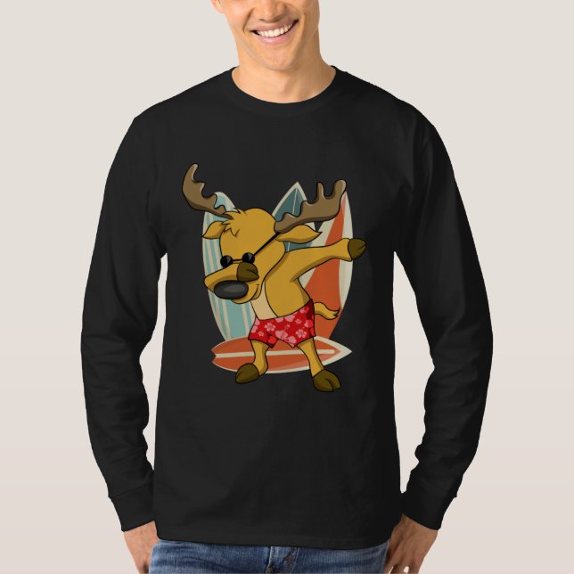 Camiseta Xmas In Summer Party Boy Christmas In July Dabbing (Anverso)