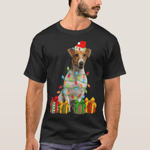 Camiseta Xmas Jack Russell Terrier Navidades de perros ilum