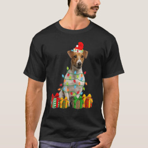 Camiseta Xmas Jack Russell Terrier Navidades de perros ilum