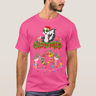 Camiseta Xmas Light Santa Hat con Navidades Socunk Lo