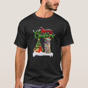 Camiseta Xmas Lighting Matando al Ganado Ganadero Santa Aus