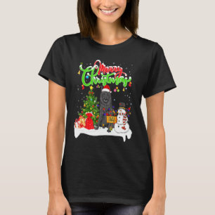 Camiseta Xmas Lighting Mating Perro de perro pastor de Sant