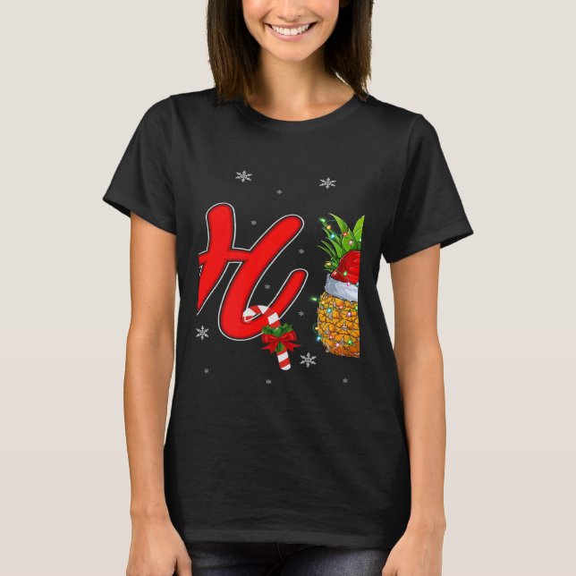 Camiseta Xmas Lights Pineapple Ho3 Ho Ho Ho Pineapple Chris (Anverso)