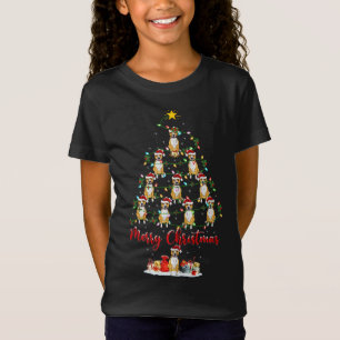 Camiseta Xmas Lights Staffordshire Bull Terrier Dog Christi