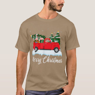 Camiseta Xmas Lights Tree Santa Flamingo Red Truck Merry Ch