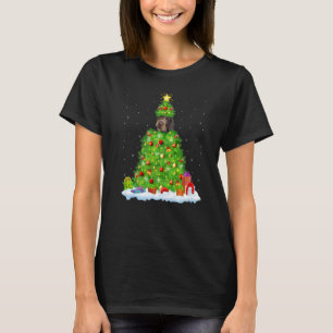 Camiseta Xmas Luces Alemana Cabezal de Hielo Puntero Christ