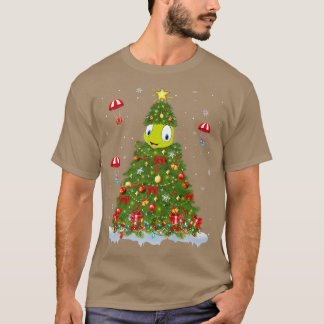 Camiseta Xmas Luces que coinciden familia Graciosa Dragonfl