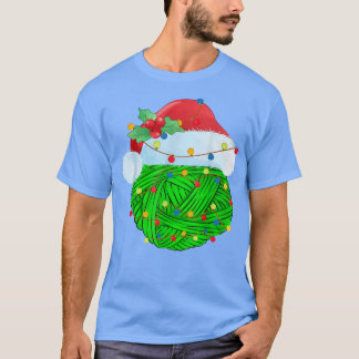 Camiseta Xmas Luces Santa Hat Knit Tejido Knitic Christine