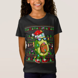 Camiseta Xmas Navidades de aguacate con iluminación de esti