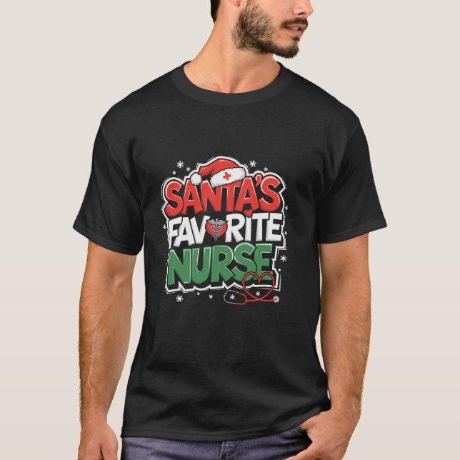 Camiseta Xmas Navidades de la Enfermería Santa Boca Médica  (Anverso)