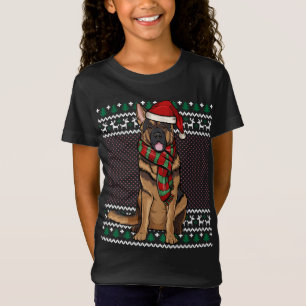 Camiseta Xmas Navidades feos del Pastor Alemán de Perro San