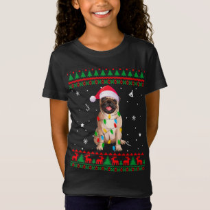 Camiseta Xmas Navidades suéteres feos iluminan el amante de